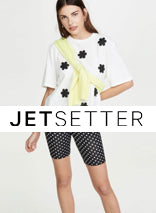 Faux Leather Bike Shorts on JetSetter