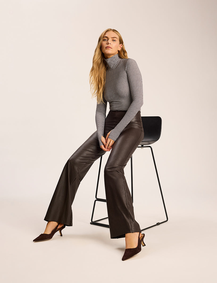 Classic Print Turtleneck Bodysuit | Commando® Classic Print Turtleneck Bodysuit | Commando®