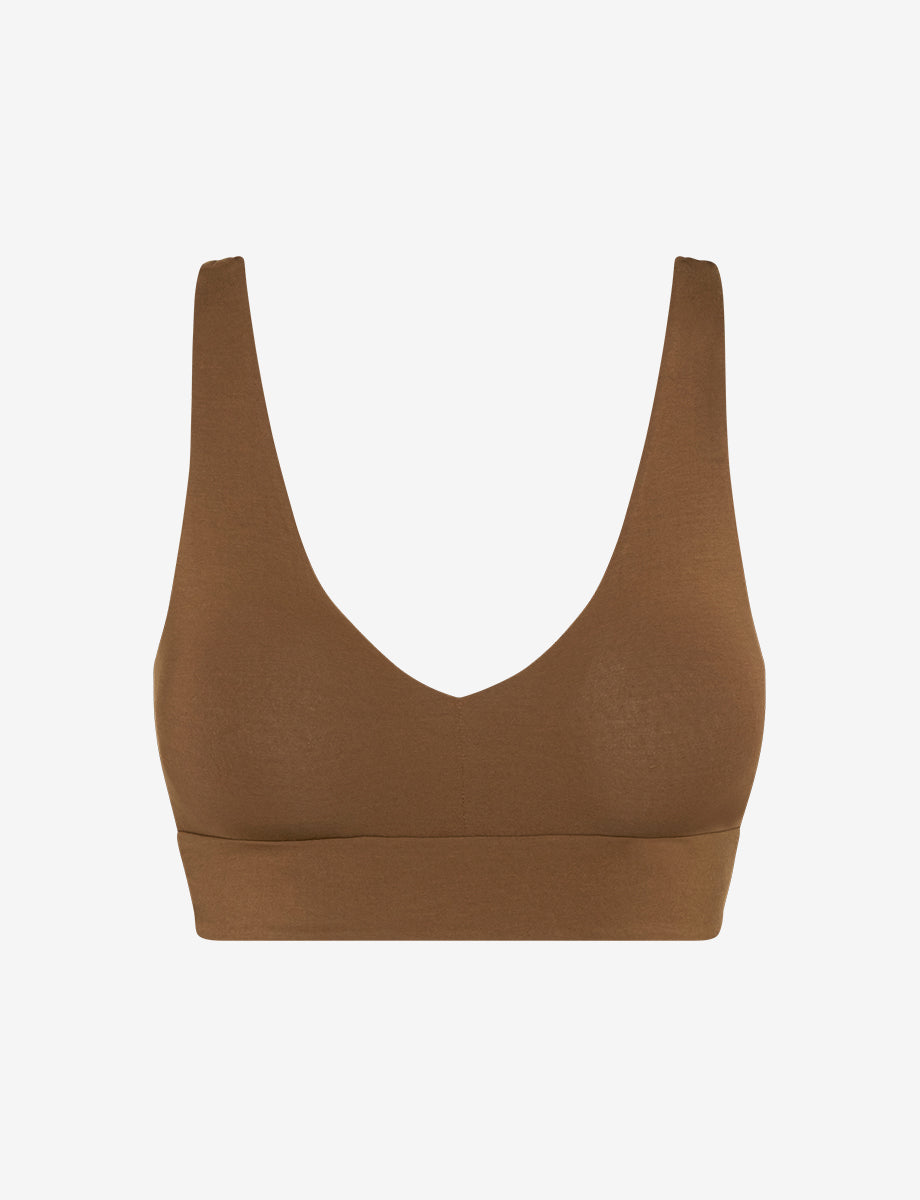 Commando Butter Comfy Bralette Beige BRA227 - Free Shipping at