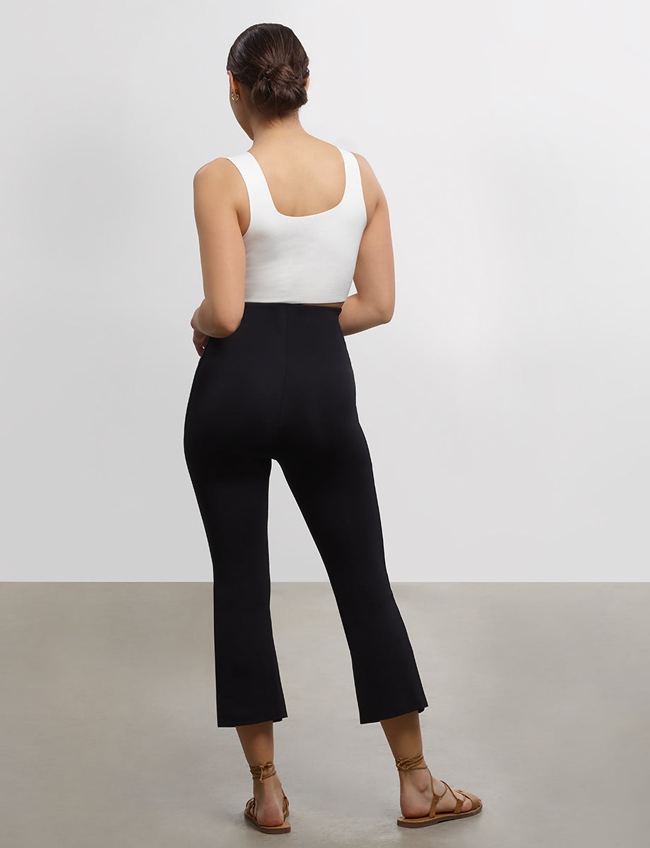 Neoprene Cropped Flare