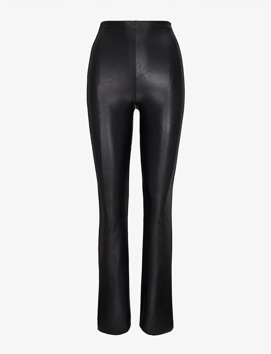 Neoprene Wide Leg Legging Black  Flare legging, Wide leg leggings