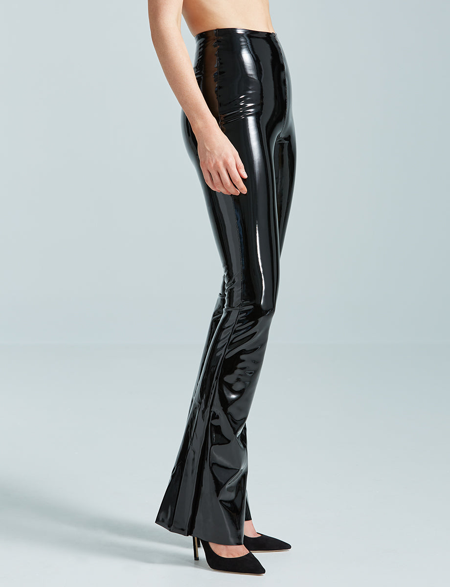 Sale: Faux Patent Leather Flare Legging