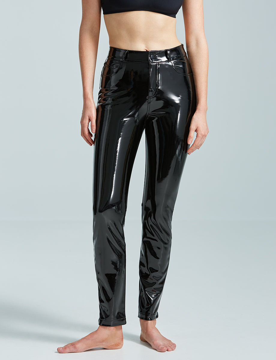 VERAFIED Vegan Leather Pants Black / M