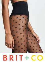 The Polka Dot Sheer on Brit + Co