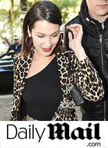 Bella Hadid in the One-Shouldered Ballet Bodysuit