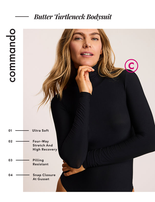 Butter Turtleneck Bodysuit | Commando®