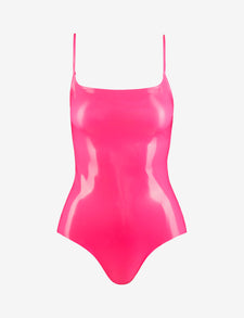 Sale: Faux Patent Leather Cami Bodysuit