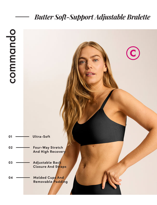 Butter Soft-Support Adjustable Bralette | Commando®
