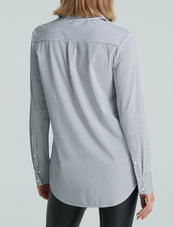 売れ筋商品|||ドライコーン シャツ レディース トップス CLOELIA - Button-down blouse - blue SweatyRocks Women's Long Sleeve Button Down Blouses