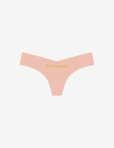 Thong with Appliqué