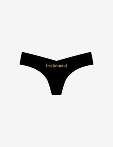 Thong with Appliqué