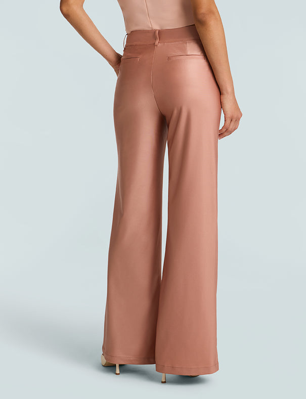 【THE MOZZ】Colo Wide Pants Matte Metallic Wide Leg Trouser | Commando®