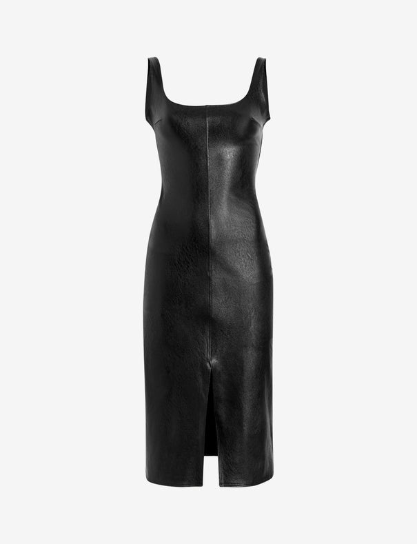 Faux Leather Midi Tank Dress | Commando Faux Leather Midi Tank Dress | Commando