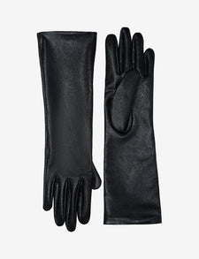 Faux Leather Midi Gloves