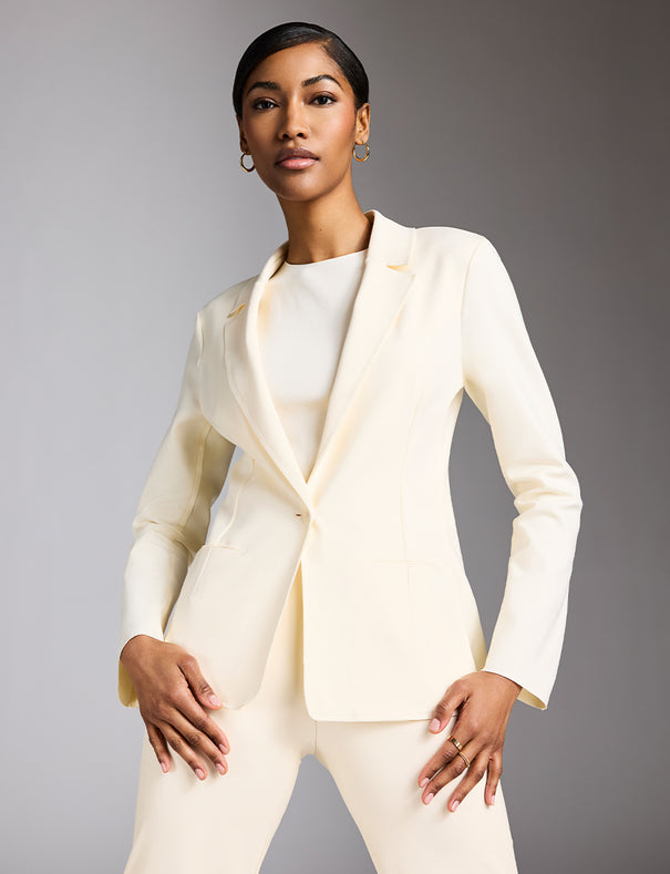 【massnoun】COLLARLESS OVERSIZED BLAZER JACKET MM6 Maison Margiela Collarless single-breast Blazer | Black
