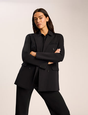 Neoprene CEO Double Breasted Blazer