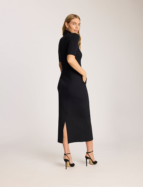 Neoprene CEO Trouser Midi Skirt | Commando®