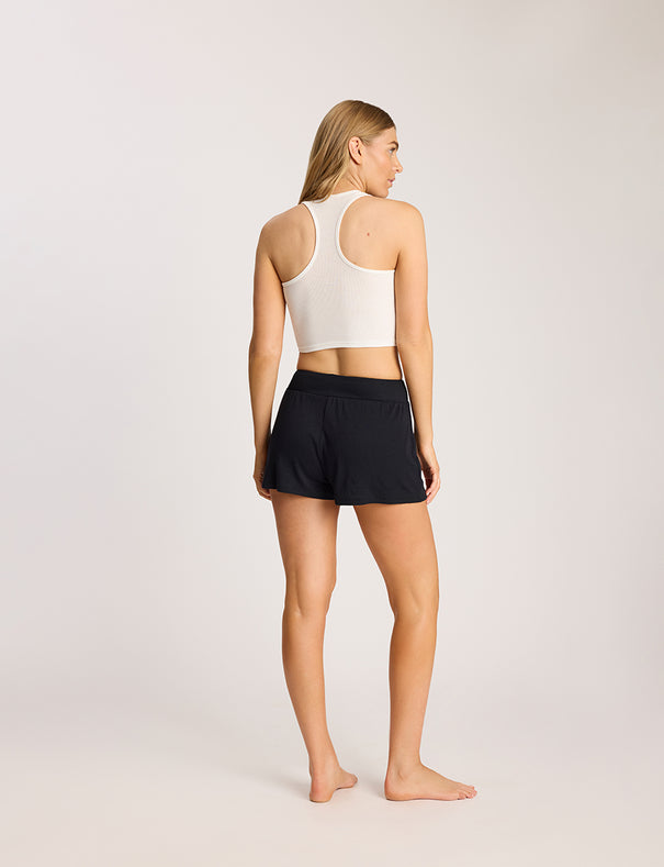 Better Than Basic Rib Cropped Racerback Tank | Commando®