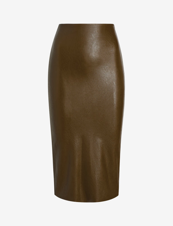 スカート fetico FETICO FAUX-LEATHER MIDI SKIRT Shop Faux Leather Midi Skirt | Commando®