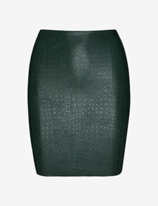Sale: Faux Leather Animal Mini Skirt