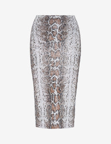Sequin Animal Midi Skirt