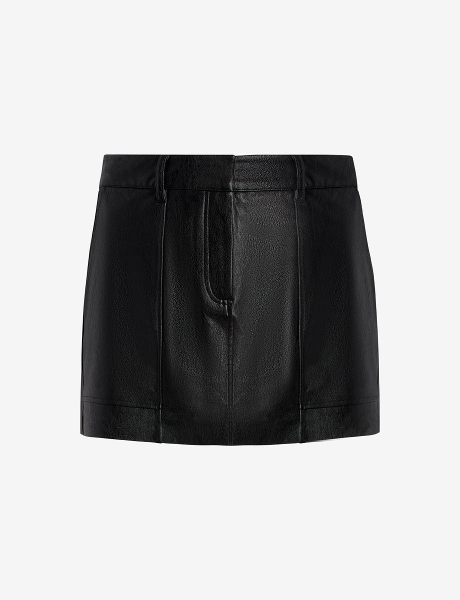Faux Leather Utility Micro Mini Skirt | Commando®