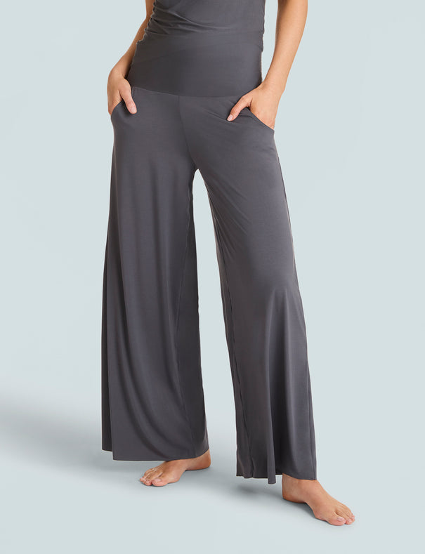 NO COFFEE × CLUBHAU PADDED LONG PANT M Latte Pleated Buttoned Cuff Pants | Lime Lush Boutique