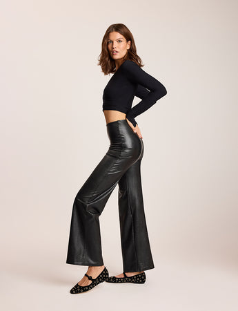 Faux Leather Wide Leg Pant | Commando®