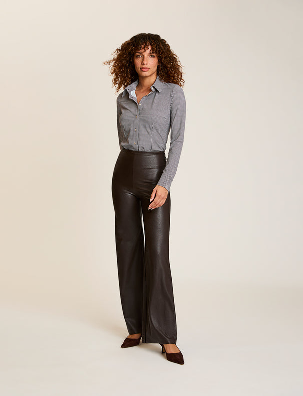 Faux Leather Wide Leg Pant Commando®