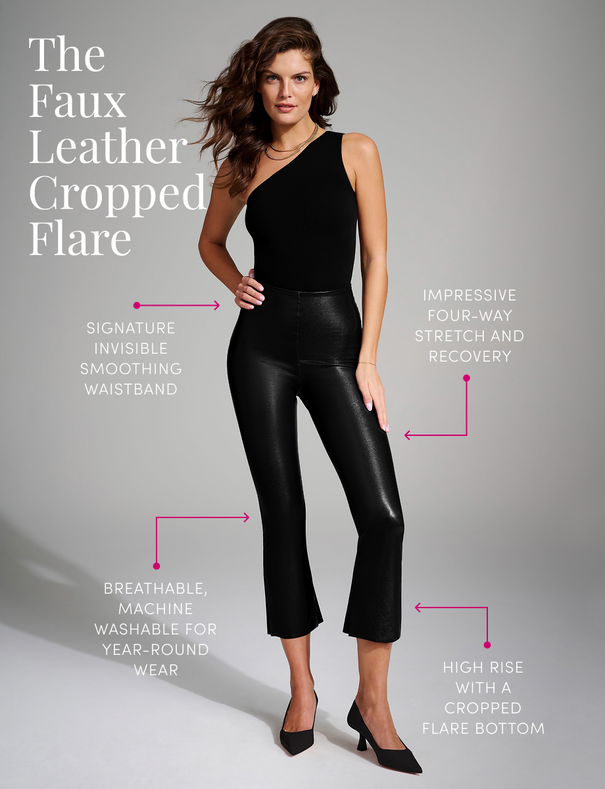 Faux Leather Crop Flare | Commando®