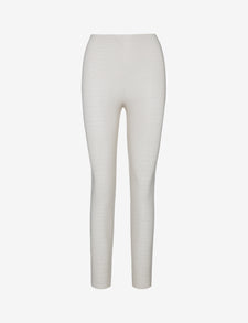 Faux Leather Animal Legging