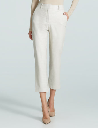 Faux Leather Animal 7 8 Trouser
