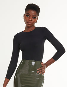 Butter 3/4 Sleeve Crewneck Bodysuit