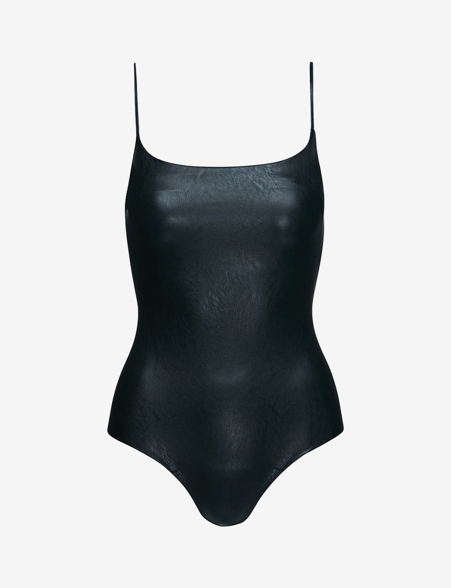 commando Faux Leather Cami Bodysuit