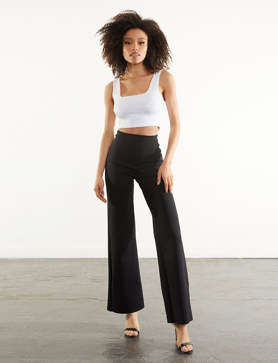 Neoprene Wide Leg Pant