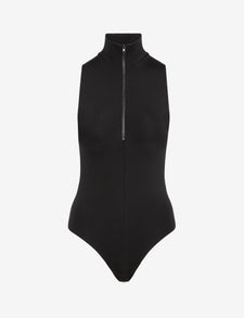 Sale: Neoprene Sleeveless Zip-Front Bodysuit