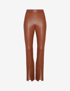 Sale: Faux Leather Split Front Pant