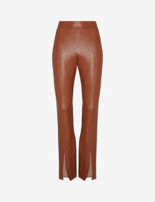 Sale: Faux Leather Split Front Pant