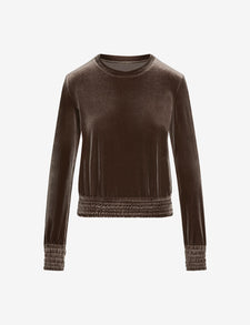 Sale: Velvet Crewneck Sweatshirt